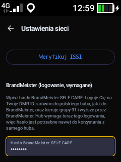 Hasło BrandMeister