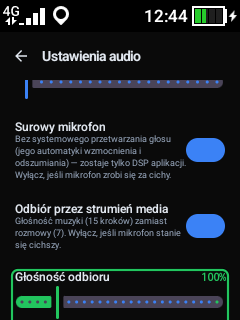 Suwak w trybie regulacji