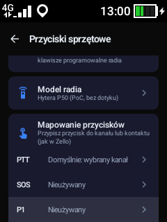 Mapowanie przycisków