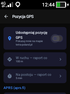 Pozycja GPS